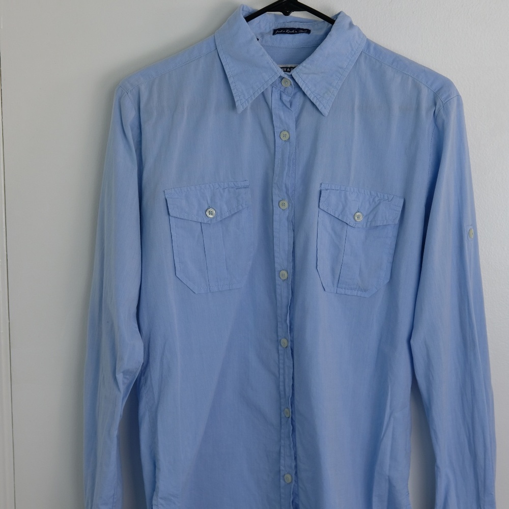 Just a Rock'n Shirt button up boyfriend shirt XS/S